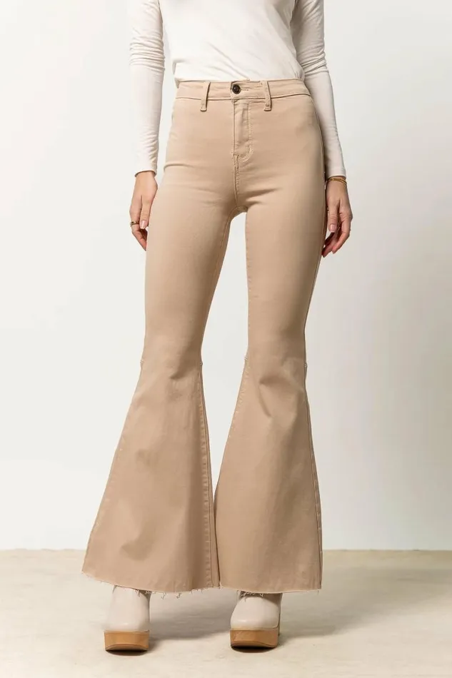Dana Flare Denim In Tan 8211 FINAL SALE Tan Women Bohme Denim