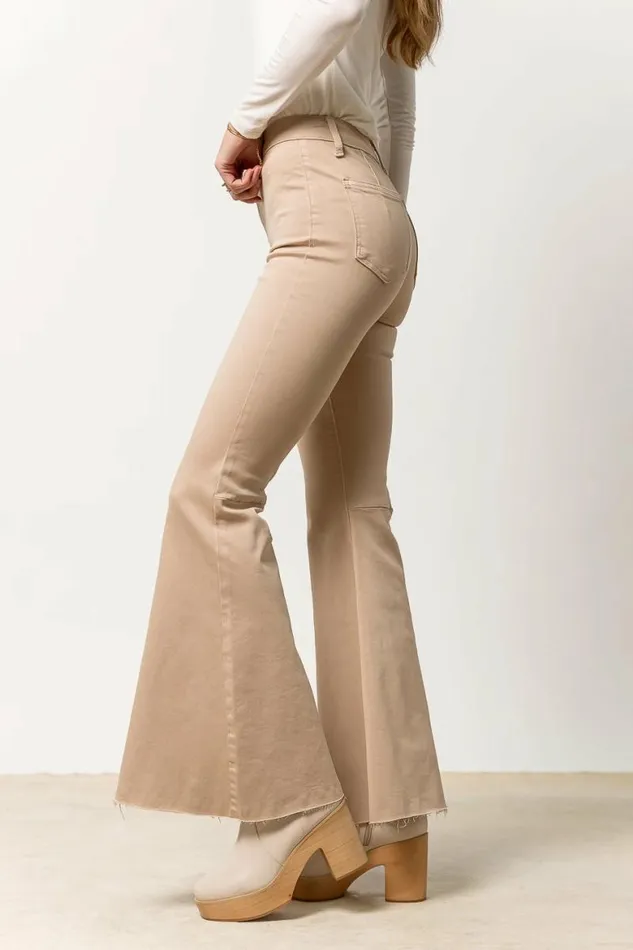 Dana Flare Denim In Tan 8211 FINAL SALE Tan Women Bohme Denim