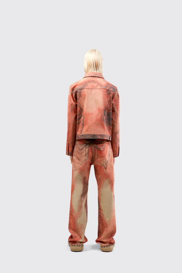 Denim Men Camper Denim Jacket Burnt Orange Denim Jacket Denim Men Camper Denim Jacket Burnt Orange Denim Jacket