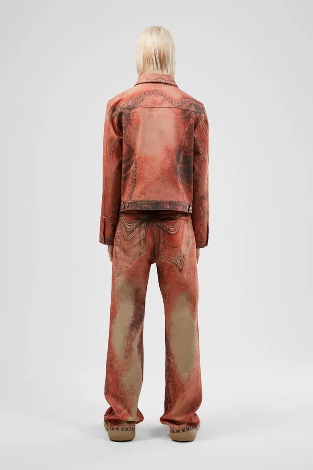 Denim Men Camper Denim Jacket Burnt Orange Denim Jacket Denim Men Camper Denim Jacket Burnt Orange Denim Jacket