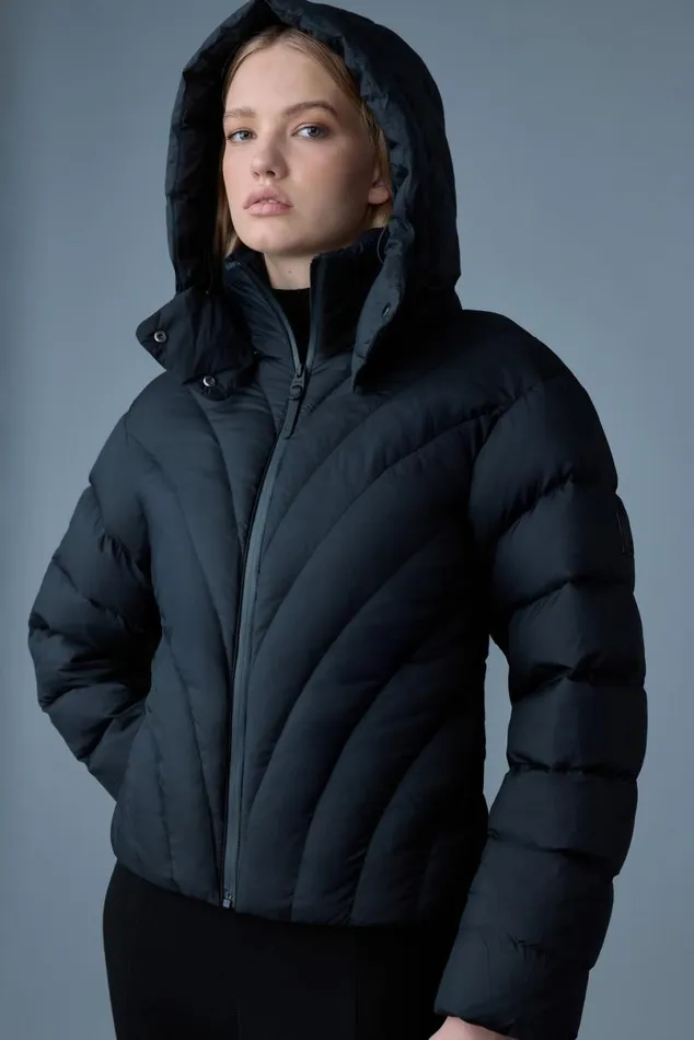 Downs and Jackets Women Mackage HOPE Softwash Rounded Quilt Down Jacket Emerald