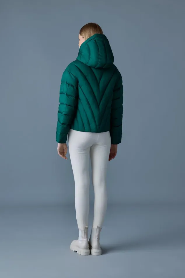 Downs and Jackets Women Mackage HOPE Softwash Rounded Quilt Down Jacket Emerald