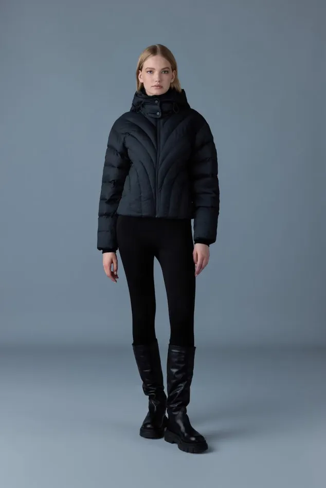 Downs and Jackets Women Mackage HOPE Softwash Rounded Quilt Down Jacket Emerald