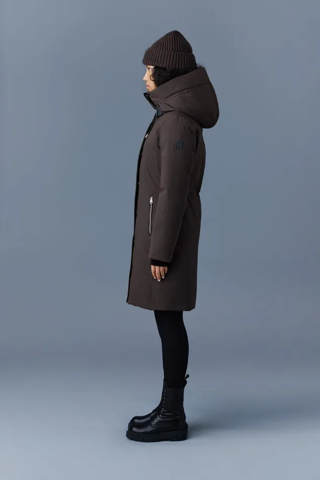 Downs and Jackets Women Mackage SHILOH 2in1 Fitted Down Coat With Removable Bib Black