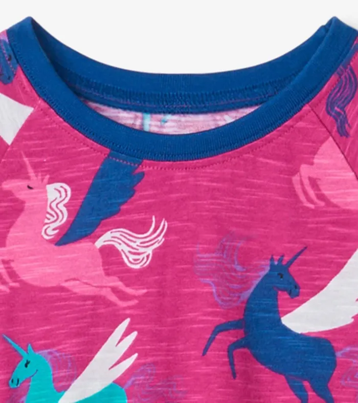 Dresses Girls Hatley Girls Galactic Unicorn Drop Waist Dress