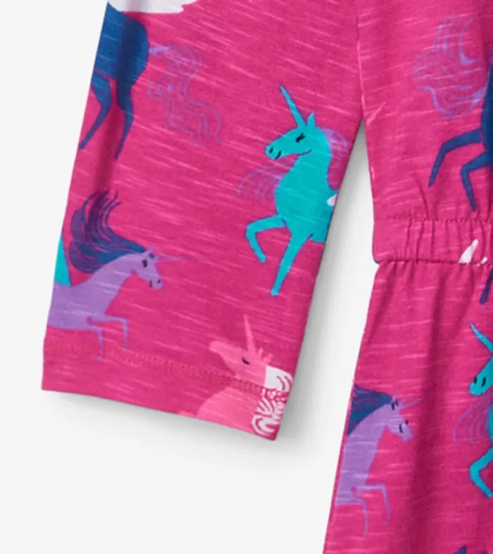 Dresses Girls Hatley Girls Galactic Unicorn Drop Waist Dress