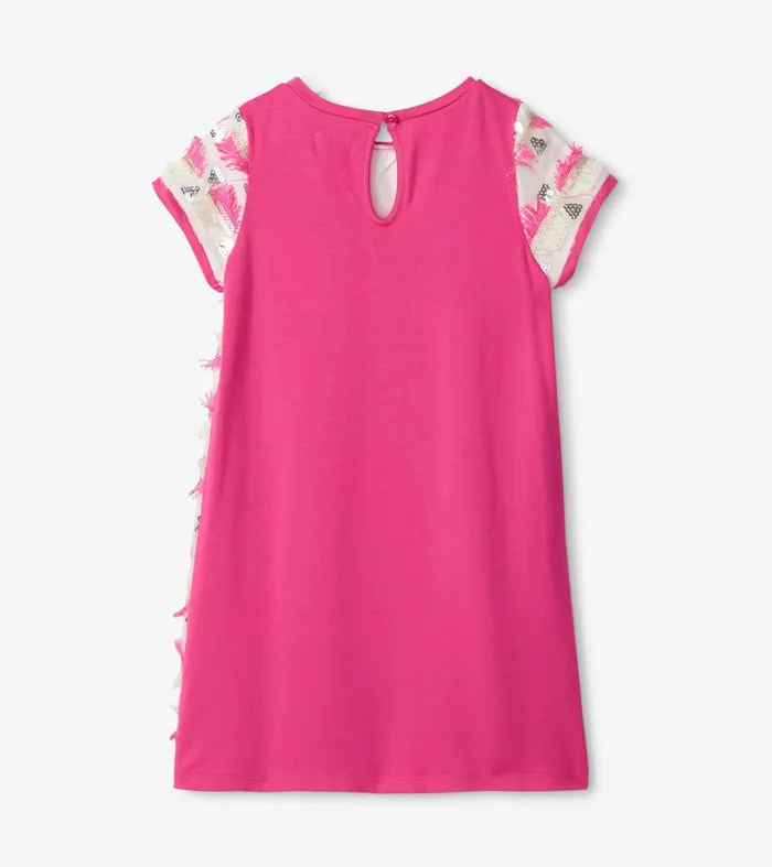 Dresses Girls Hatley Girls Geometric Sequins Cap Sleeve Dress