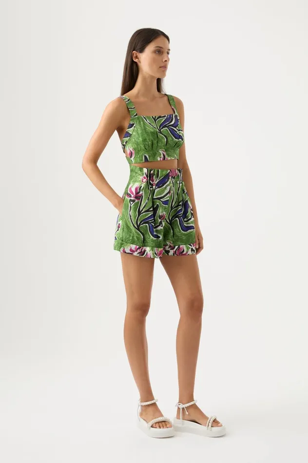 Eden Paper Bag Short Native Gumnut Floral Women Aje Shorts