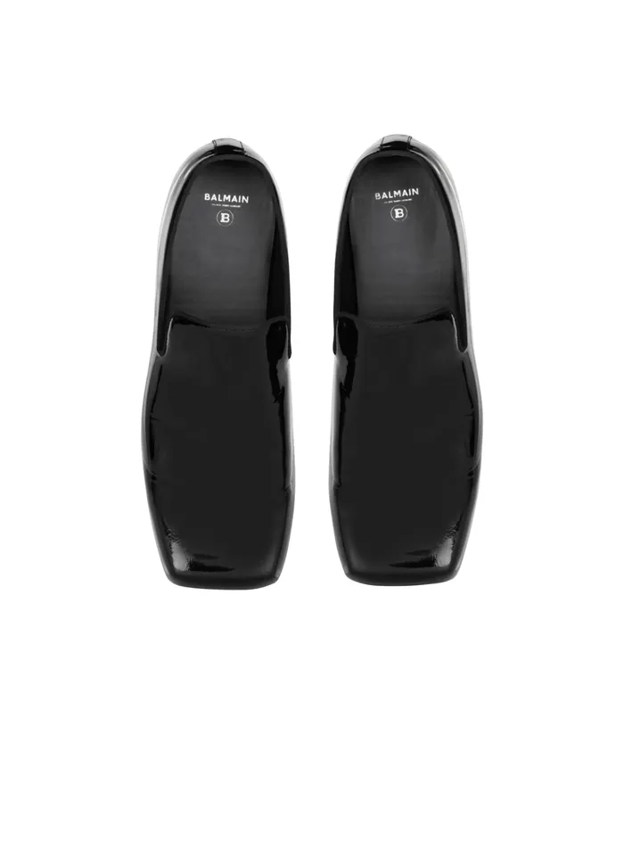 Eden Patent Leather Loafers Black Men Balmain Loafers