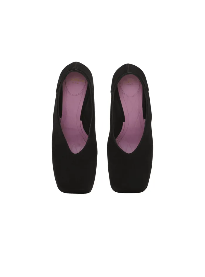 Eden Platform Pumps In Suede Black Women Balmain High Heels and Pumps