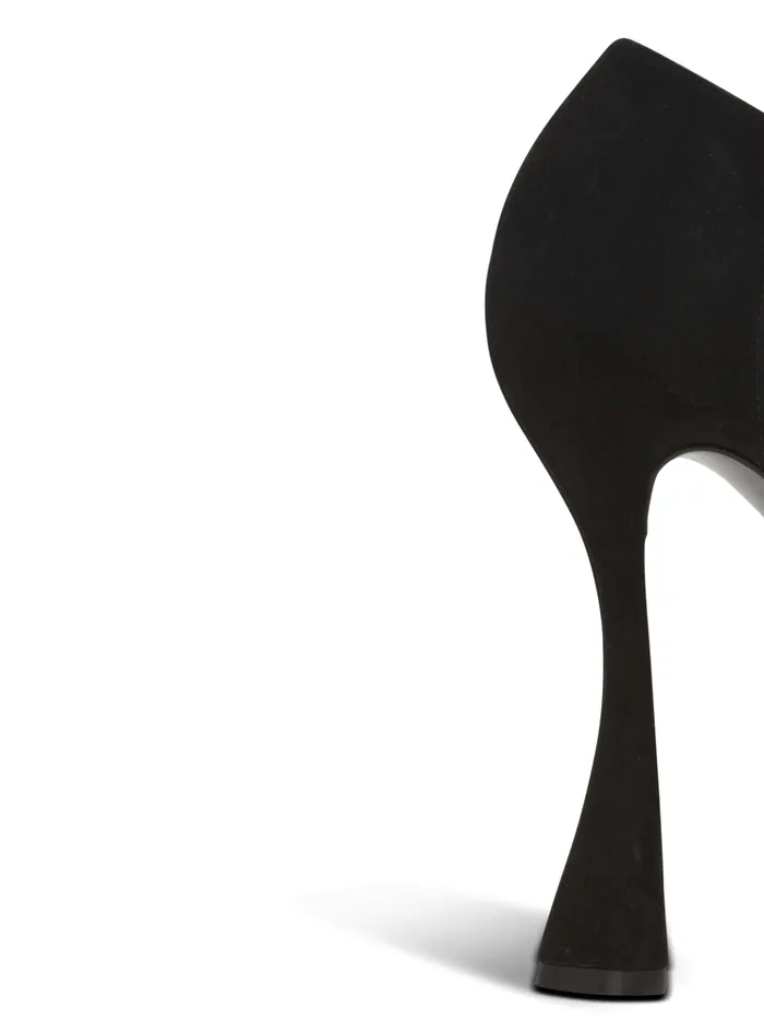 Eden Platform Pumps In Suede Black Women Balmain High Heels and Pumps