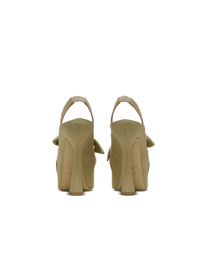 Eden Platform Sandals In Cotton Beige Women Balmain High Heels and Pumps