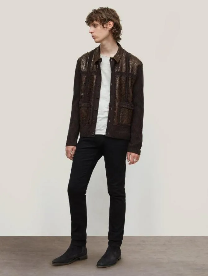 ELLINGTON SHIRT JACKET Mocha Clothing John Varvatos TShirts ELLINGTON SHIRT JACKET Mocha Clothing John Varvatos TShirts