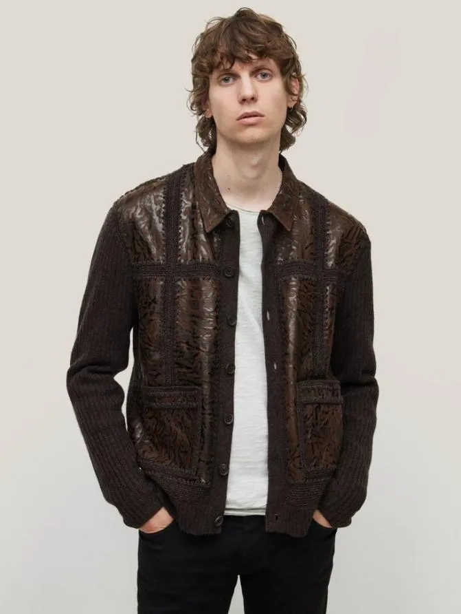 ELLINGTON SHIRT JACKET Mocha Clothing John Varvatos TShirts ELLINGTON SHIRT JACKET Mocha Clothing John Varvatos TShirts