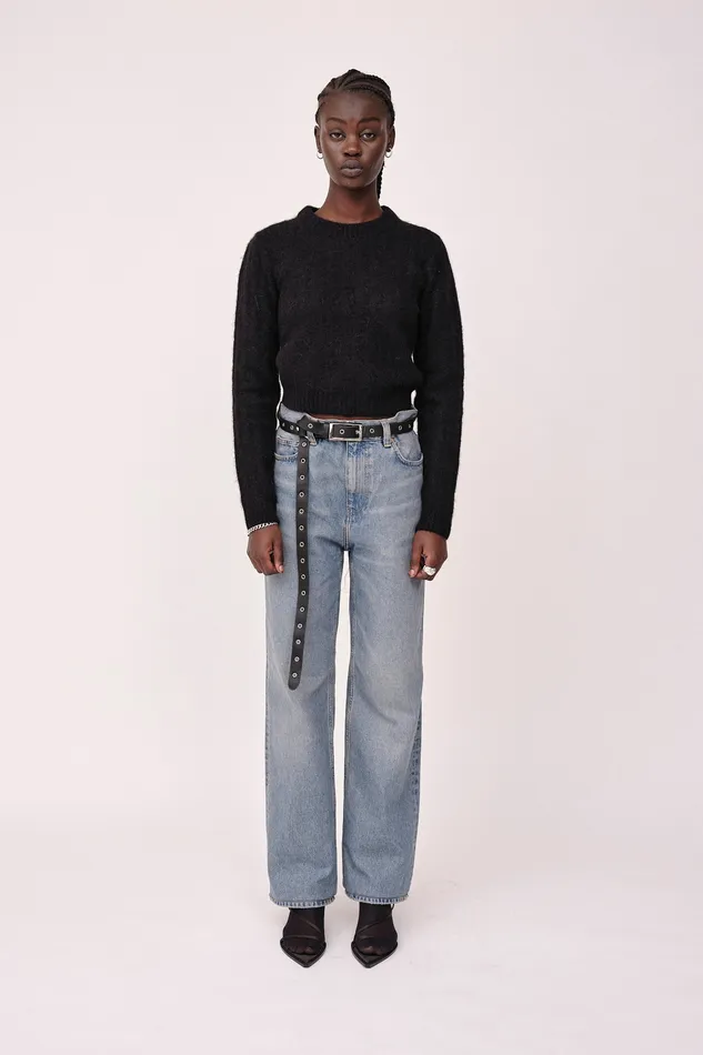 Evangeline 8211 Black Knitwear Wonhundred Women