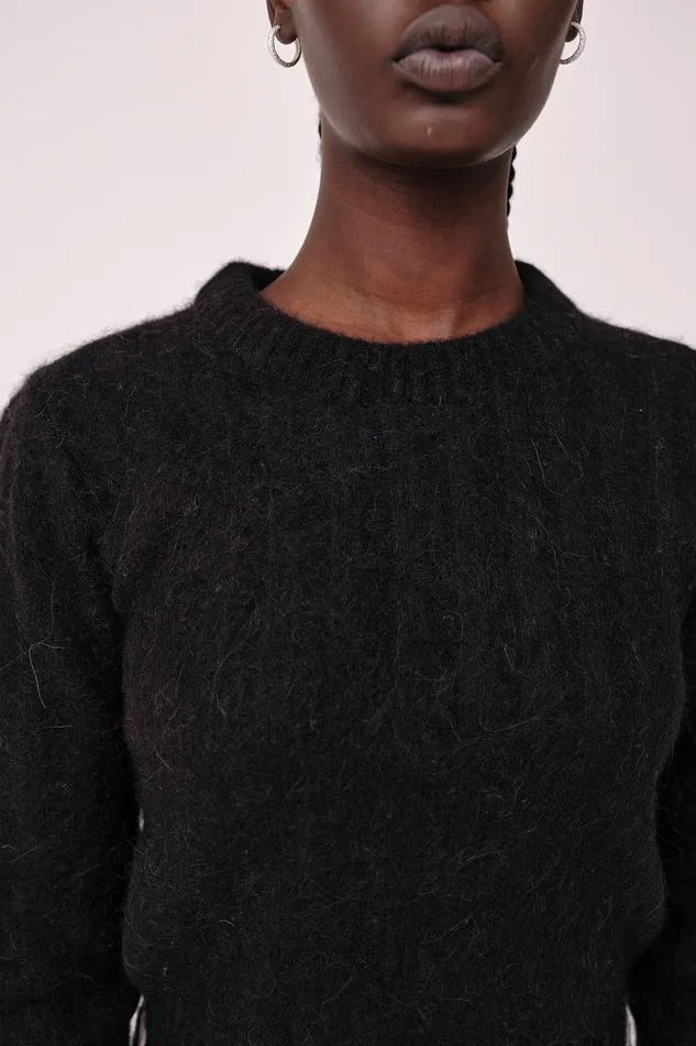 Evangeline 8211 Black Knitwear Wonhundred Women