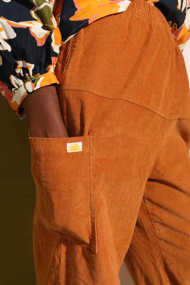 Everett Trouser Corduroy Ochre Womens LF Markey Trousers