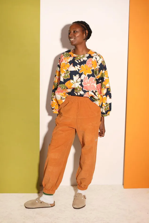 Everett Trouser Corduroy Ochre Womens LF Markey Trousers