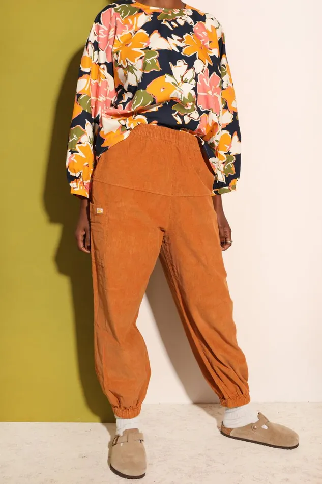 Everett Trouser Corduroy Ochre Womens LF Markey Trousers