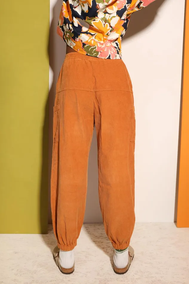Everett Trouser Corduroy Ochre Womens LF Markey Trousers