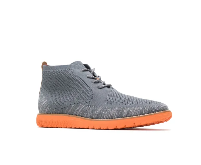Expert Chukka Knit Dark Grey Multi Knit 8211 Orange Outsole Men Boots Hush Puppies Expert Chukka Knit Dark Grey Multi Knit 8211 Orange Outsole Men Boots Hush Puppies