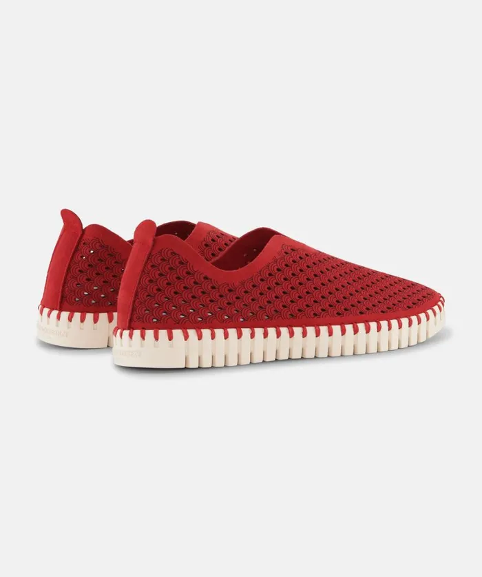 Flats 8211 Deep Red Shoes Ilse Jacobsen Tulip Flats