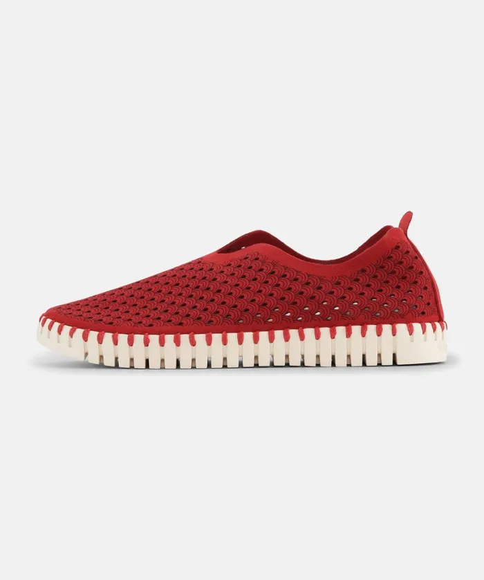 Flats 8211 Deep Red Shoes Ilse Jacobsen Tulip Flats