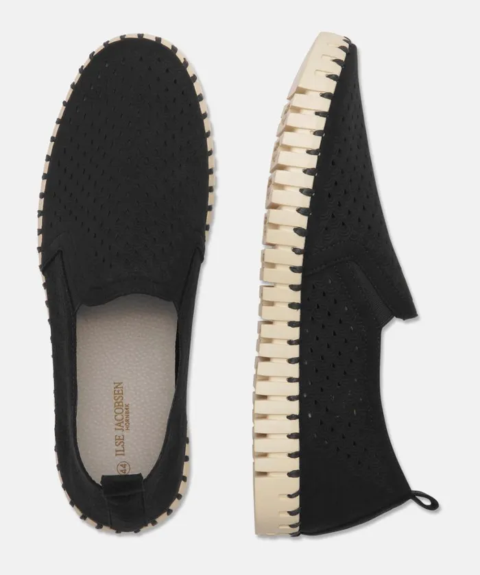 Flats For Men 8211 Black Shoes Ilse Jacobsen Tulip Flats