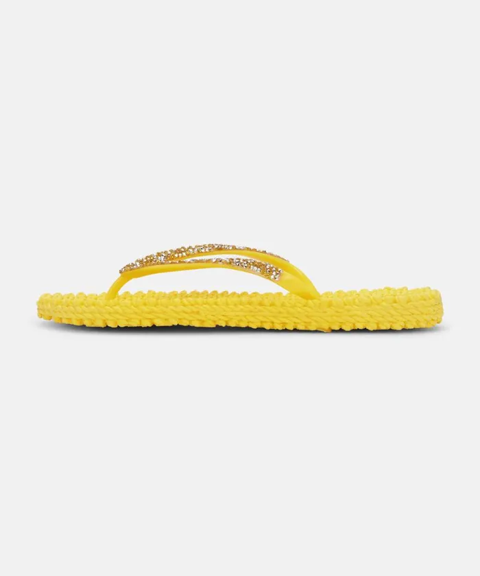 Flip Flop With Glitter 8211 Yellow Shoes Ilse Jacobsen Flip Flops