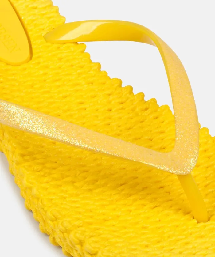 Flip Flop With Glitter 8211 Yellow Shoes Ilse Jacobsen Flip Flops