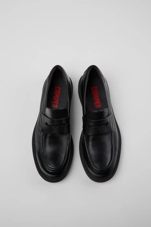 Formal Shoes Men Camper Norman Black Leather Shoes