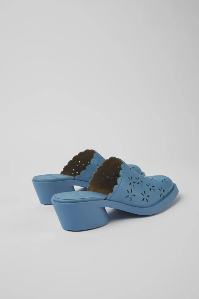 Formal Shoes Women Camper Bonnie Blue Leather Mules
