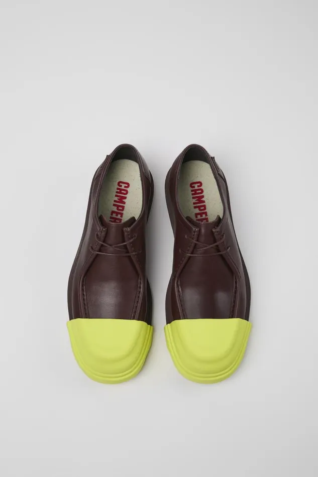 Formal Shoes Women Camper Junction Burgundy Leather Shoes Formal Shoes Women Camper Junction Burgundy Leather Shoes