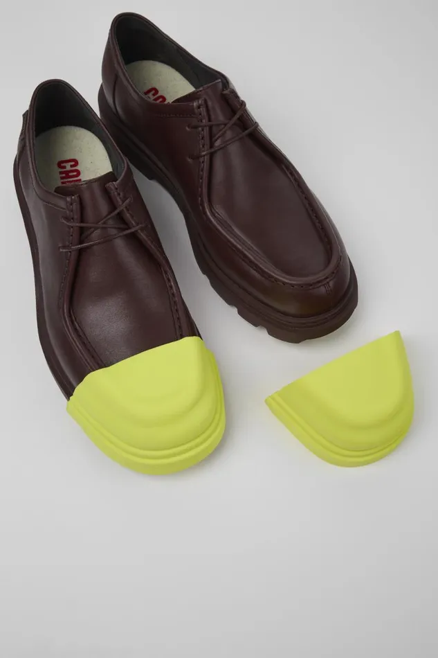 Formal Shoes Women Camper Junction Burgundy Leather Shoes Formal Shoes Women Camper Junction Burgundy Leather Shoes