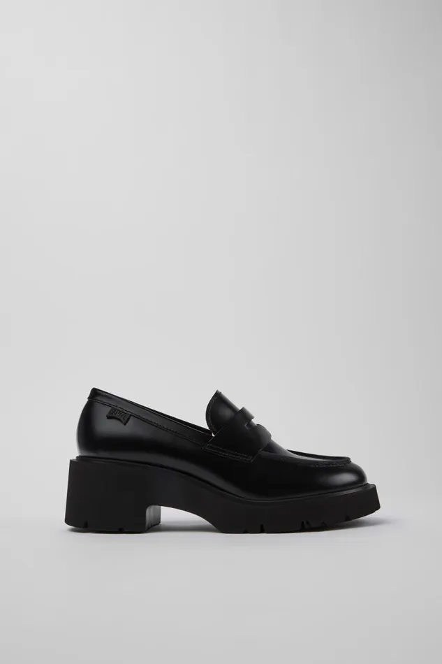 Formal Shoes Women Camper Milah Black Leather Moccasin Ballerinas Formal Shoes Women Camper Milah Black Leather Moccasin Ballerinas