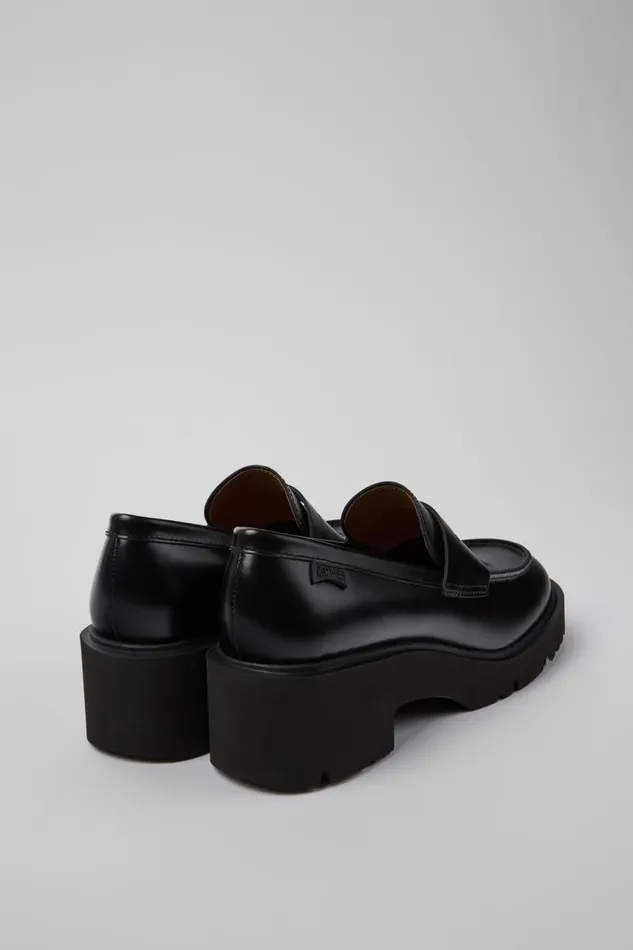Formal Shoes Women Camper Milah Black Leather Moccasin Ballerinas Formal Shoes Women Camper Milah Black Leather Moccasin Ballerinas