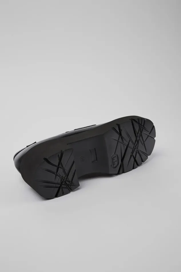 Formal Shoes Women Camper Milah Black Leather Moccasin Ballerinas Formal Shoes Women Camper Milah Black Leather Moccasin Ballerinas