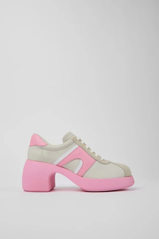 Formal Shoes Women Camper Thelma White LeatherNubuck Shoe Formal Shoes Women Camper Thelma White LeatherNubuck Shoe