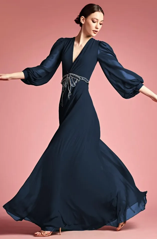 Formal Women Sachin and Babi Ramsey Gown 8211 Midnight