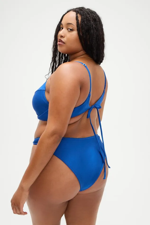 Frankies Bikinis Bikinis Women X DJERF AVENUE Matilda Underwire Bikini Top Deep Blue