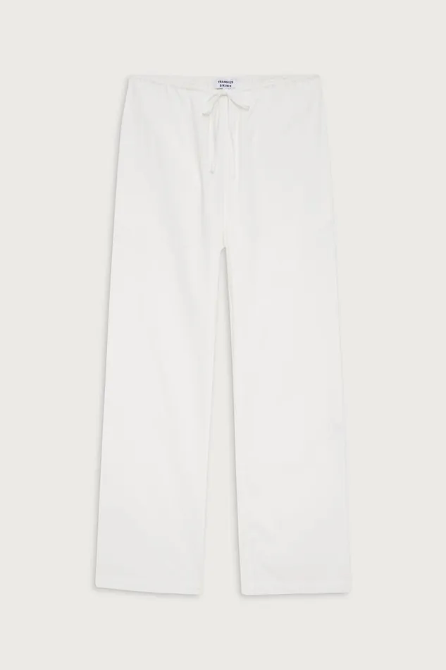 Frankies Bikinis Matching Sets Women Daisy Low Rise Pant White