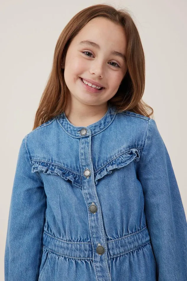 Girls 214 Dresses Cotton On Maria Denim Dress Weekend Wash