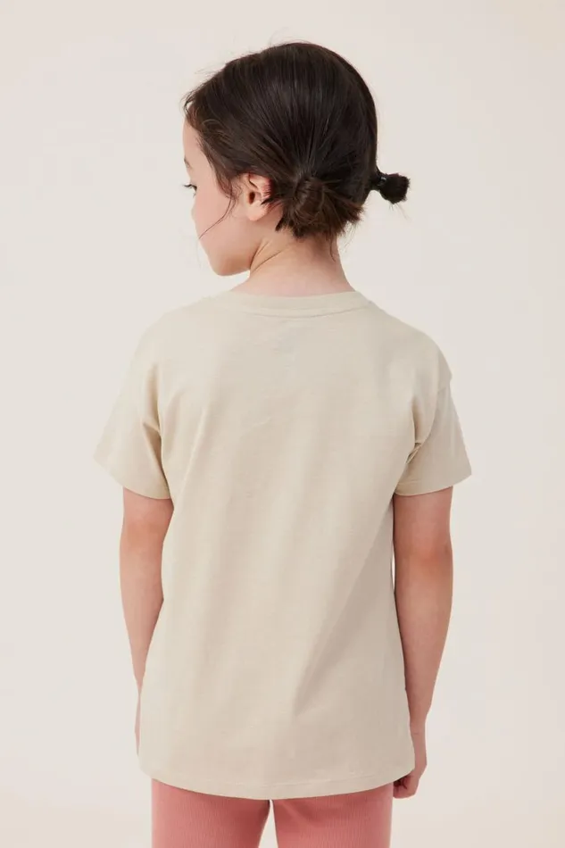 Girls 214 Tops and TShirts Cotton On Poppy Short Sleeve Print Tee Rainy Daygrateful Energy