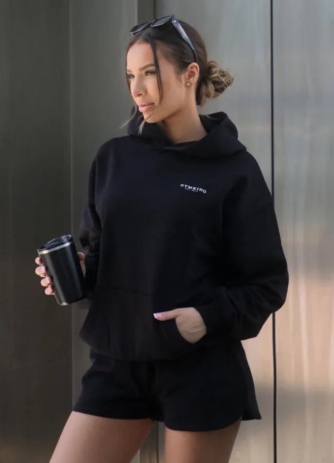 Gym King CoOrds Women Established Relaxed Fit Hood 8211 BlackWhite