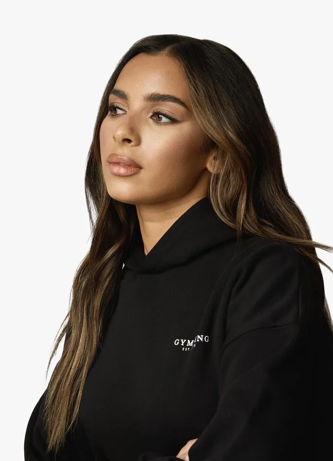 Gym King CoOrds Women Established Relaxed Fit Hood 8211 BlackWhite
