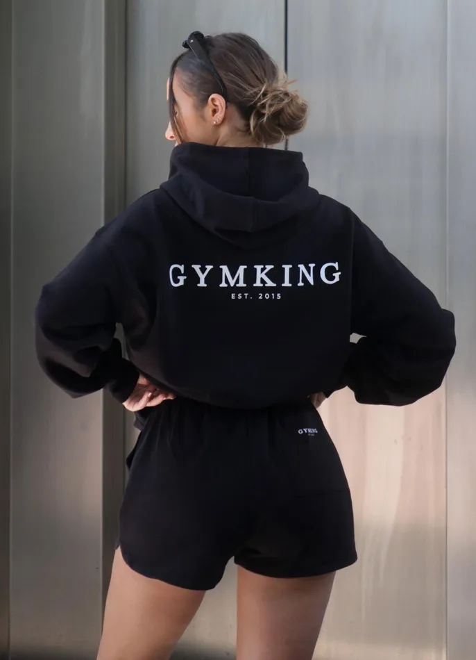 Gym King CoOrds Women Established Relaxed Fit Hood 8211 BlackWhite