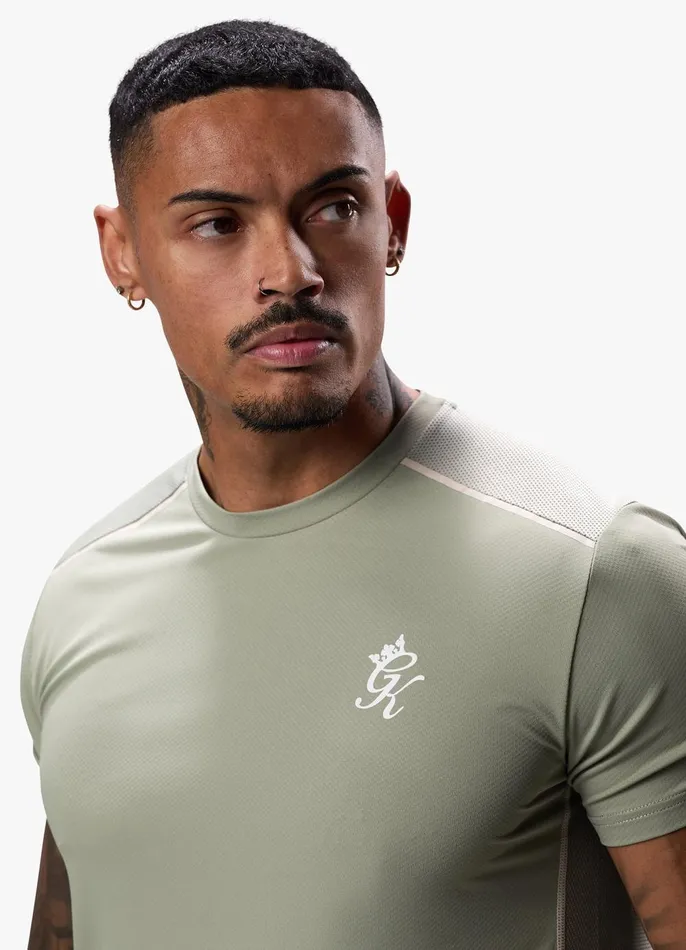 Gym King Gymwear Men Flex Tee 8211 Soft Khaki