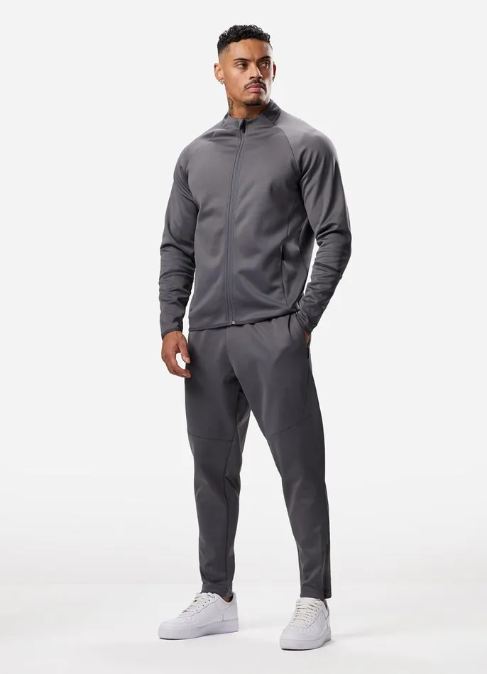 Gym King Outerwear Men Alpha Poly Bomber Jacket 8211 Graphite
