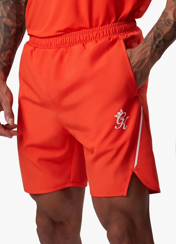 Gym King Shorts Men Flex 6034 Short 8211 Chilli RedWhite