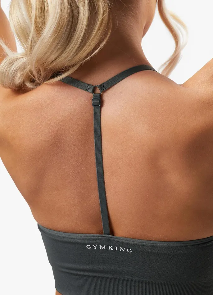 Gym King Sports Bras Women Sculpt Seamless Bra 8211 Green Smoke